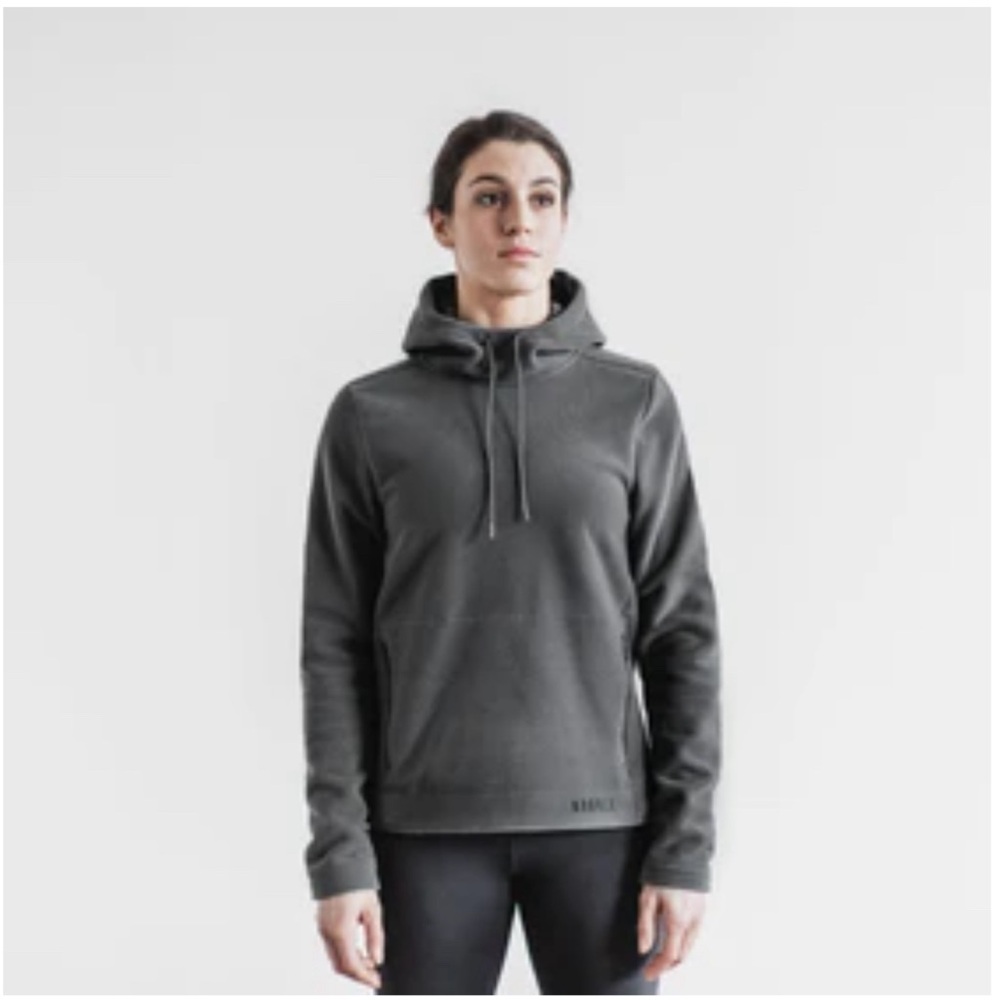 NOBULL Women’s Polartec Wind Pro Arctic Pullover Hoodie / Dark Shadow / Medium